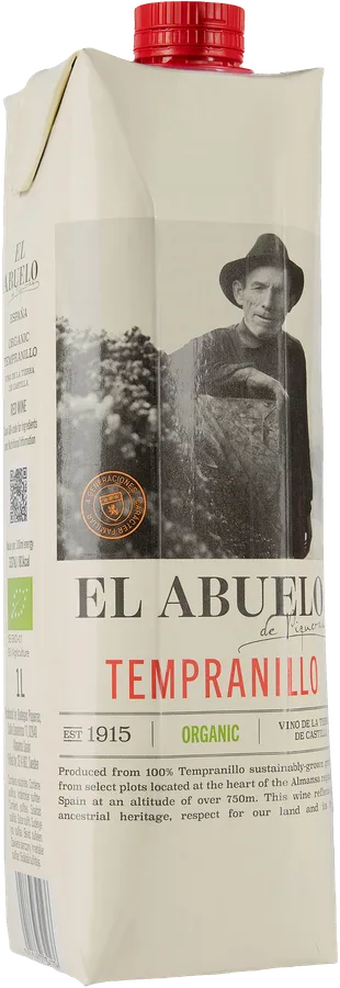 El Abuelo Organico Tempranillo 2025 kartonkitölkki